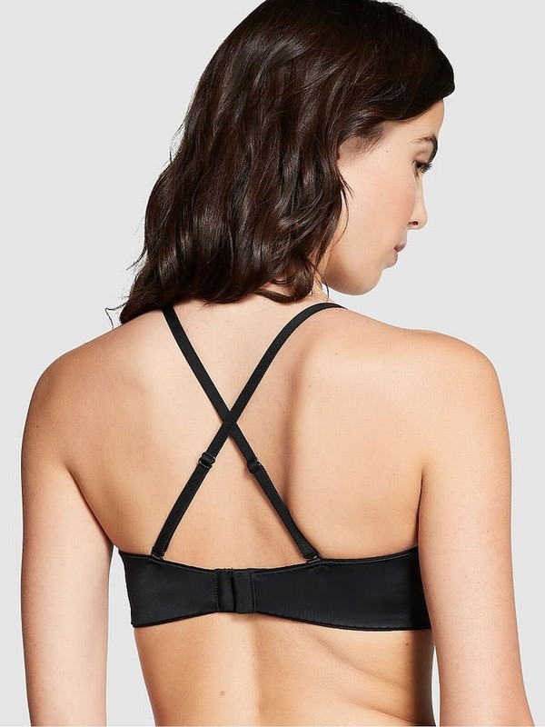 Black Victoria Secret Lightly Lined Strapless Multiway Bras | MZCJA0987