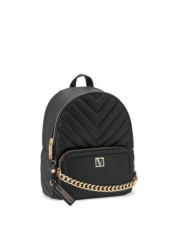 Black Victoria Secret Lily Backpacks | UGWNQ9104