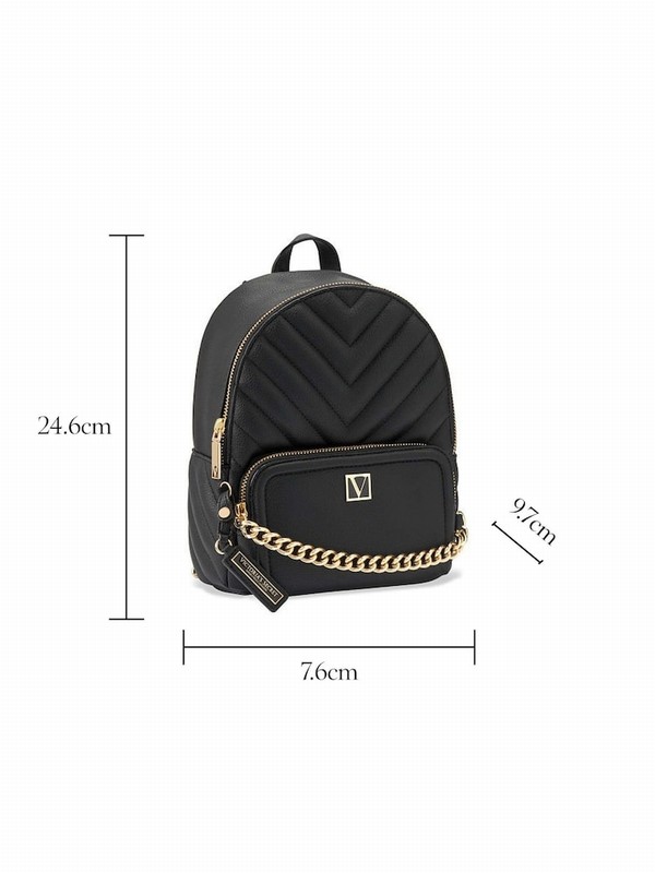 Black Victoria Secret Lily Backpacks | UGWNQ9104