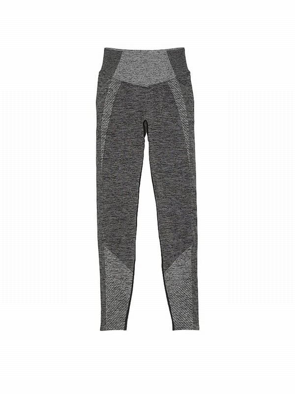 Black Victoria Secret Marl Seamless Leggings | KJYVX8326