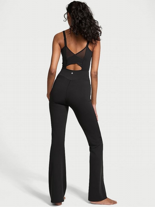 Black Victoria Secret Mesh Back Jumpsuit | YPQUH7569