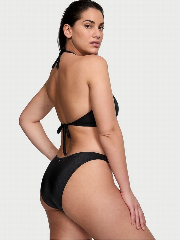 Black Victoria Secret Nero Halter Chain Bikini Top | FOSTC6097