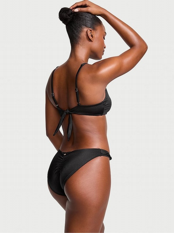 Black Victoria Secret Nero High Leg Bikini Bottom | QTRAC1263