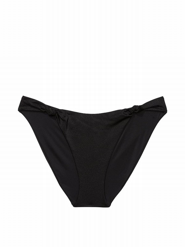Black Victoria Secret Nero High Leg Bikini Bottom | QTRAC1263