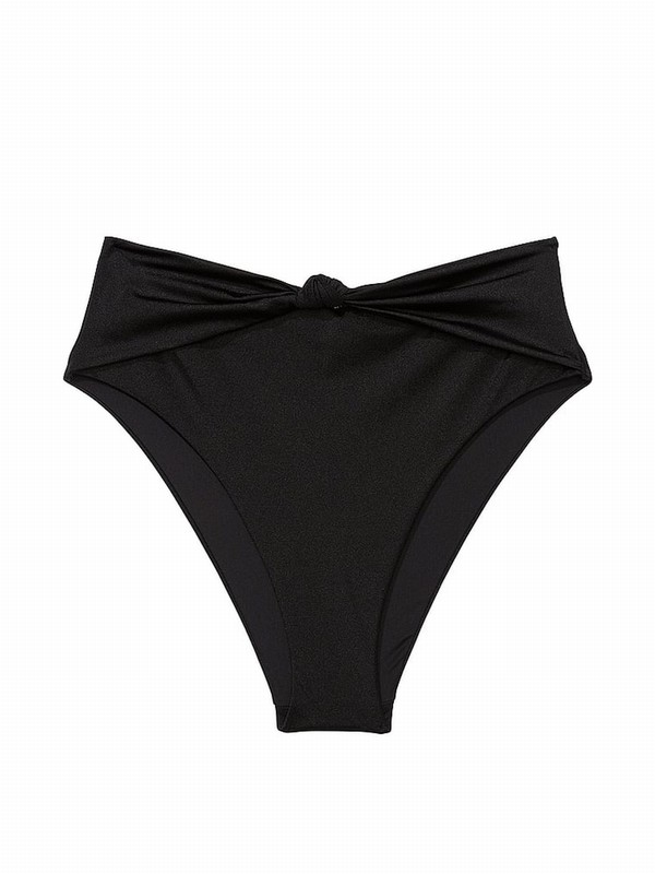 Black Victoria Secret Nero High Waisted Bikini Bottom | VYKIE1345