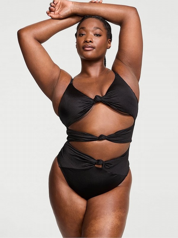 Black Victoria Secret Nero Knottedsuit Swimsuits | OCAXB1039