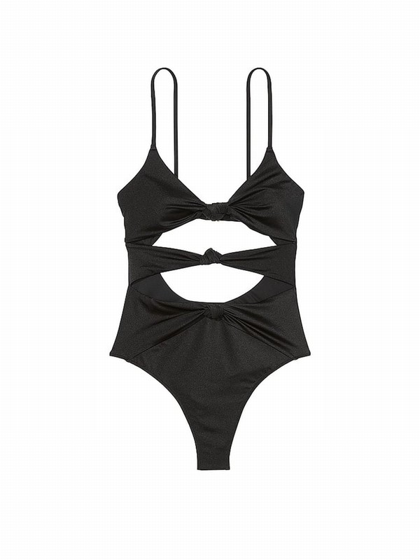 Black Victoria Secret Nero Knottedsuit Swimsuits | OCAXB1039
