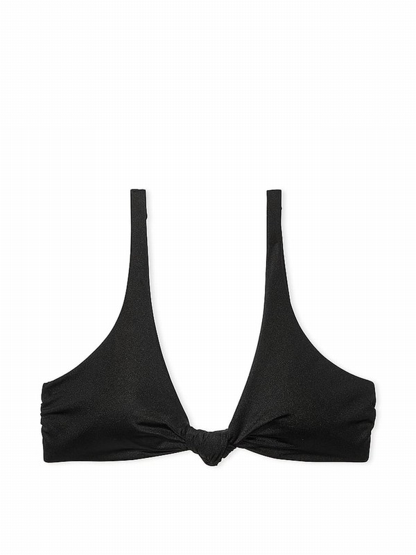 Black Victoria Secret Nero Padded Bikini Top | NQDRL3709