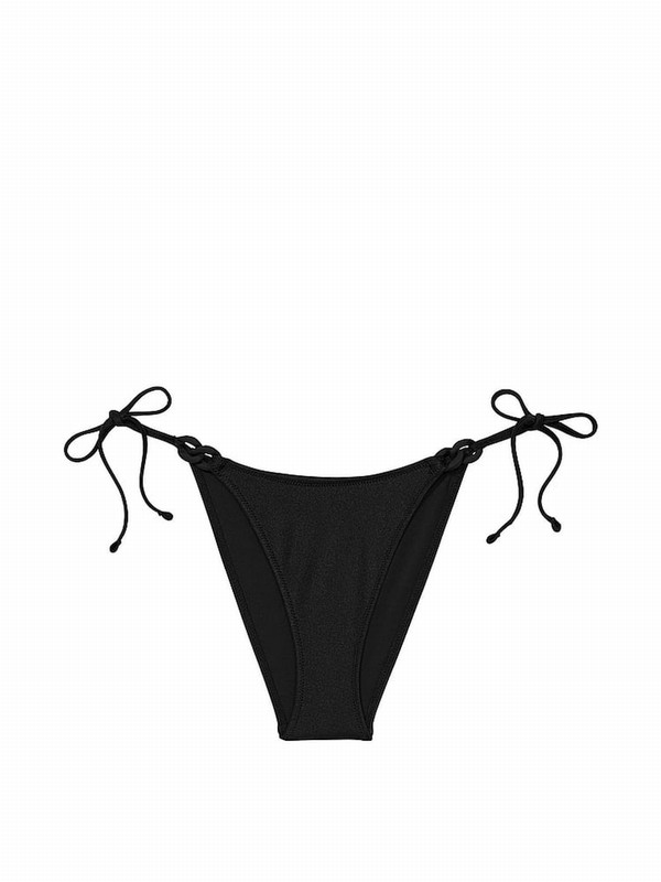 Black Victoria Secret Nerozilian Chain Bikini Bottom | NDQKT1302