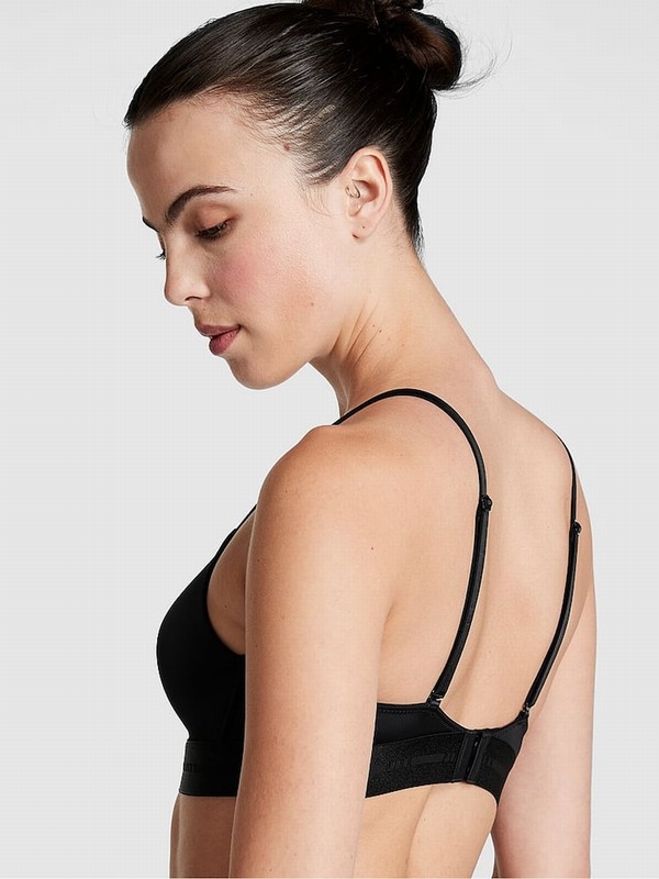 Black Victoria Secret Non WiLightly Lined Bras | YMCHG6179