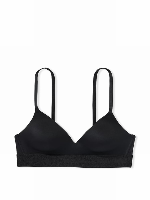 Black Victoria Secret Non WiLightly Lined Bras | YMCHG6179