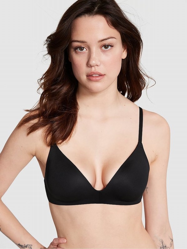 Black Victoria Secret Non WiLightly Lined Bras | AMWDR9758