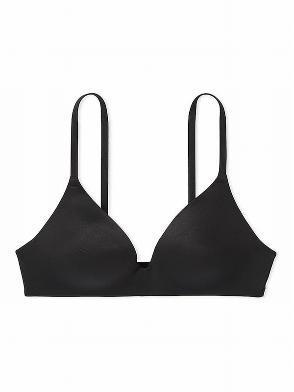 Black Victoria Secret Non WiLightly Lined Bras | AMWDR9758