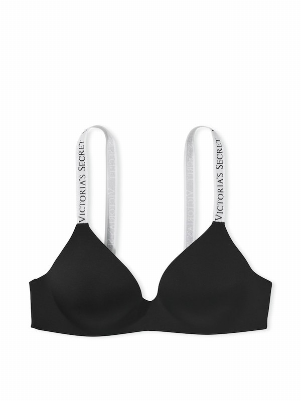 Black Victoria Secret Non WiLightly Lined Bras | ZYFWR6072