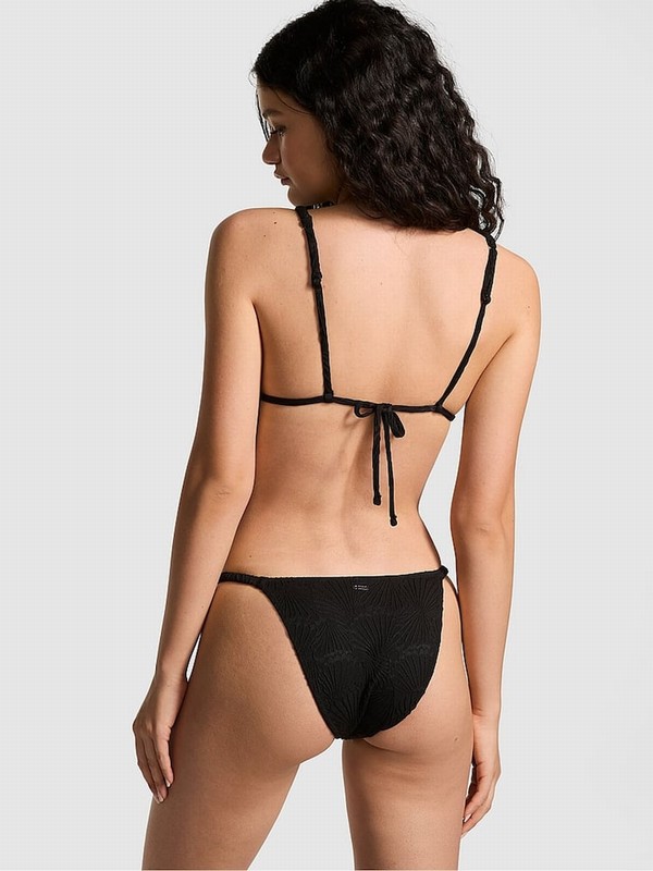 Black Victoria Secret Pure Cheeky Bikini Bottom | MUYXL0592