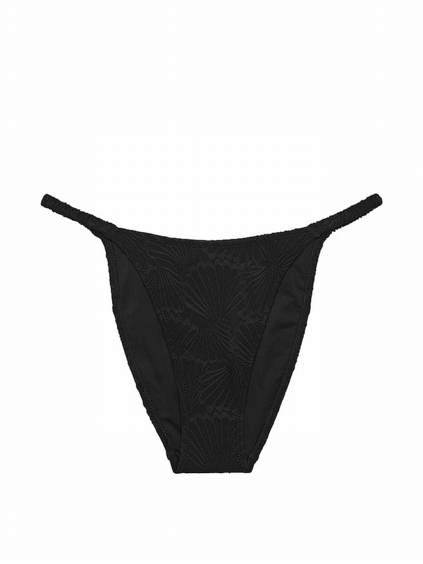 Black Victoria Secret Pure Cheeky Bikini Bottom | MUYXL0592