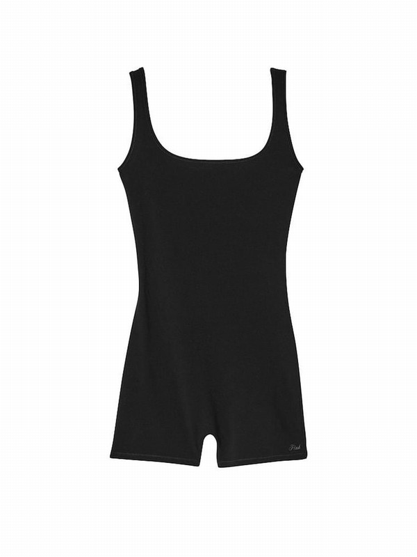 Black Victoria Secret Pure Cotton Jumpsuit | QDIPH4950