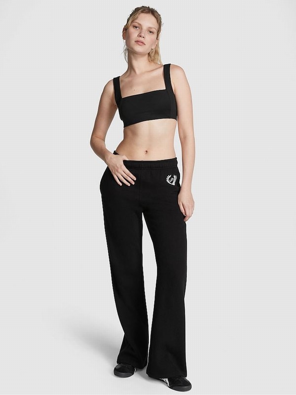 Black Victoria Secret Pure FlaJoggers Joggers | BZVEK1650