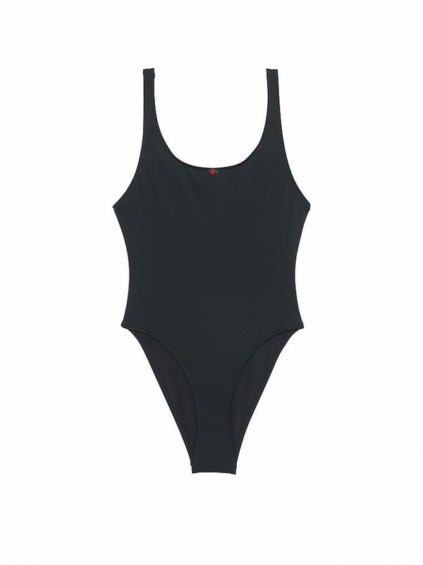 Black Victoria Secret Pure Frankies Marlowsuit Swimsuits | ZTALR5970