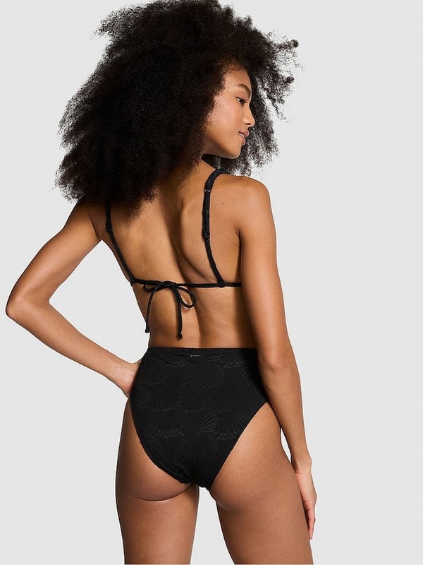 Black Victoria Secret Pure High Waisted Bikini Bottom | CIFPH3845