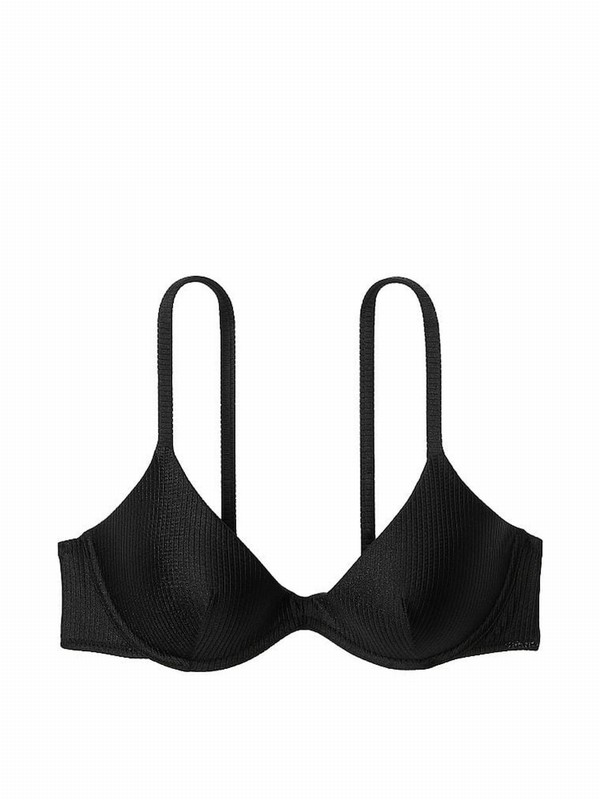 Black Victoria Secret Pure Padded Bikini Top | NSAWG2703