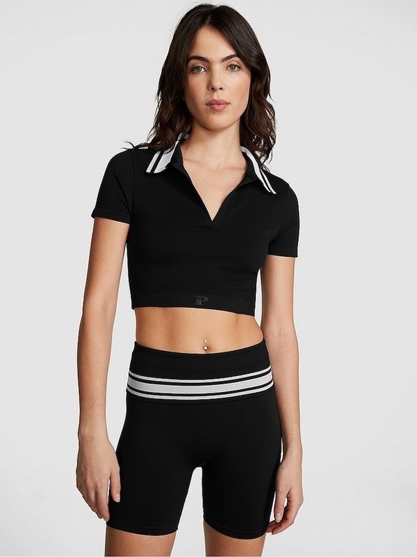 Black Victoria Secret Pure Seamless Cycling Shorts | GPHWU9571