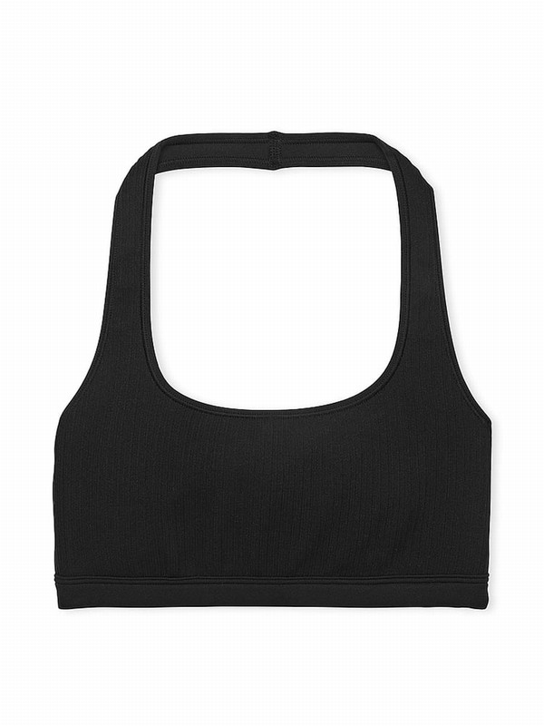 Black Victoria Secret Pure Seamless Low Impact Bras | WCQXH5197