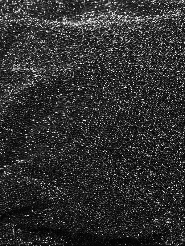 Black Victoria Secret Pure Triangle Shimmer Bikini Top | YURCV4059