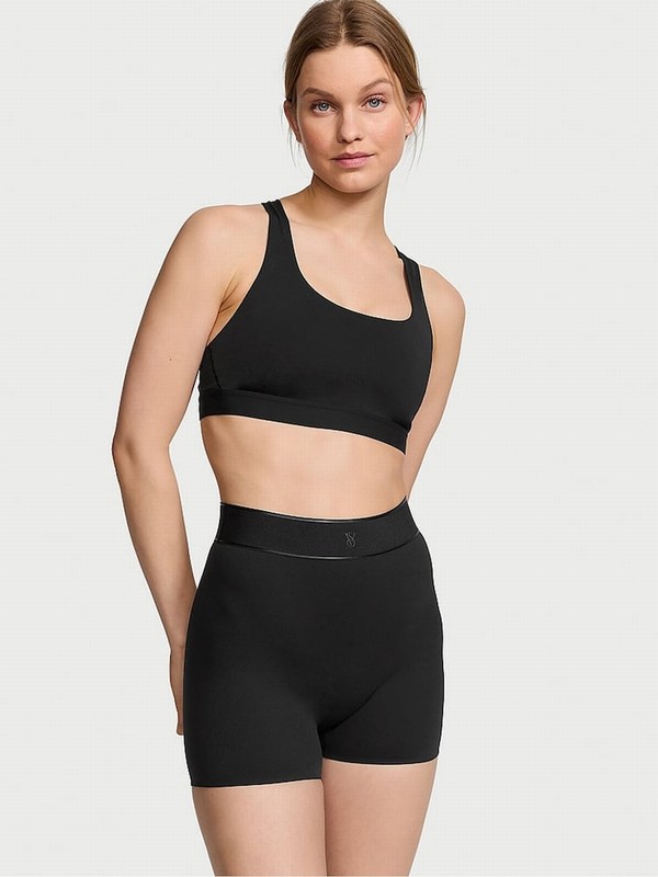 Black Victoria Secret Pure VS Elevate 3'' Cycling Shorts | BTFHD0524