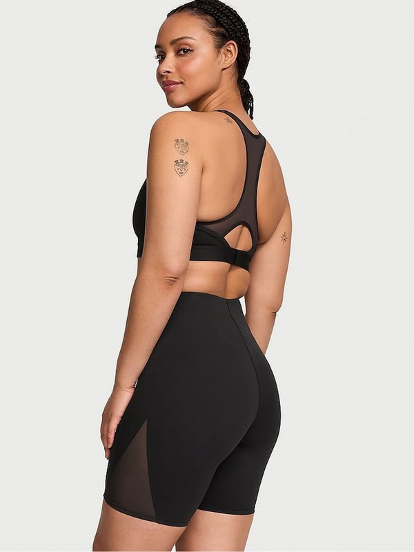 Black Victoria Secret Pure VS Elevate Corset 3 Cycling Shorts | PTWLX5894