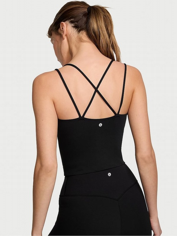 Black Victoria Secret Pure VS Elevate Corset Tops | JBOGZ4307