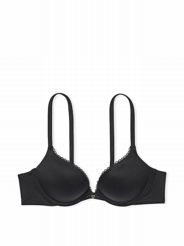 Black Victoria Secret Push Up Bras | ALQXN1327