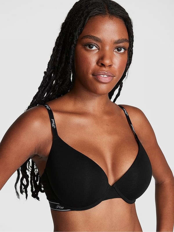 Black Victoria Secret Push Up Bras | FOZPR9437
