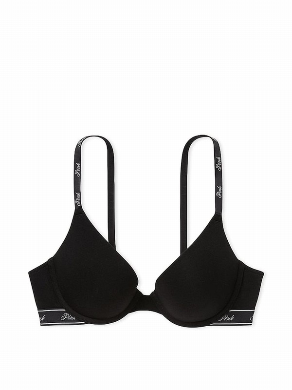 Black Victoria Secret Push Up Bras | FOZPR9437