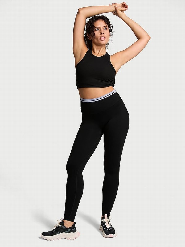 Black Victoria Secret Seamless Leggings | YFAQI5306