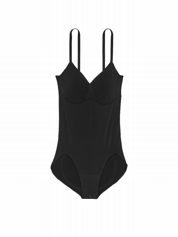 Black Victoria Secret Seamless Shaping™ Bodysuit Lingerie | XFDCI0563