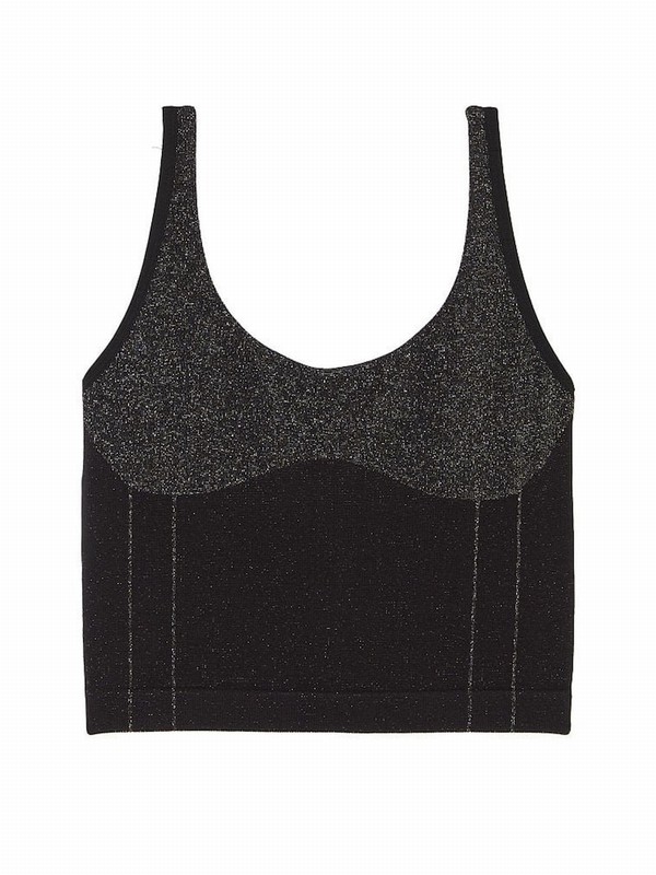 Black Victoria Secret Seamless Tops | KFVCL8625