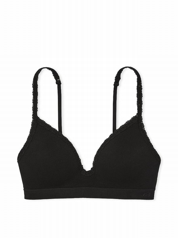 Black Victoria Secret Seamlesslette Bras | XPOCL8214