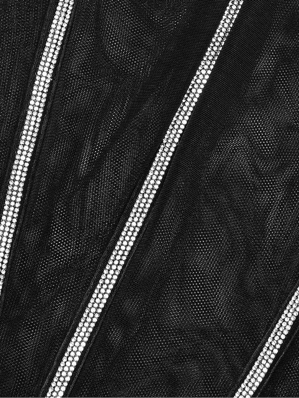 Black Victoria Secret Sheer Shine Corset Top Lingerie | VDYHW0637