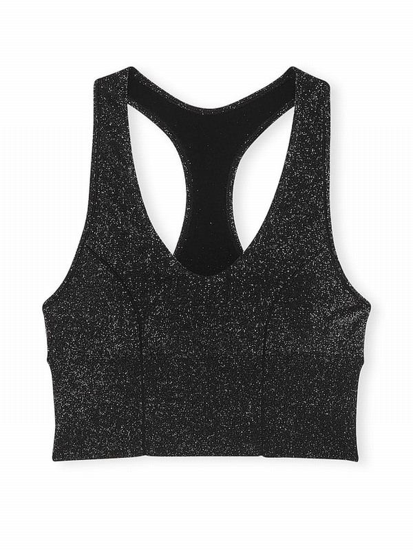 Black Victoria Secret Shine Bras | JYTBE2761