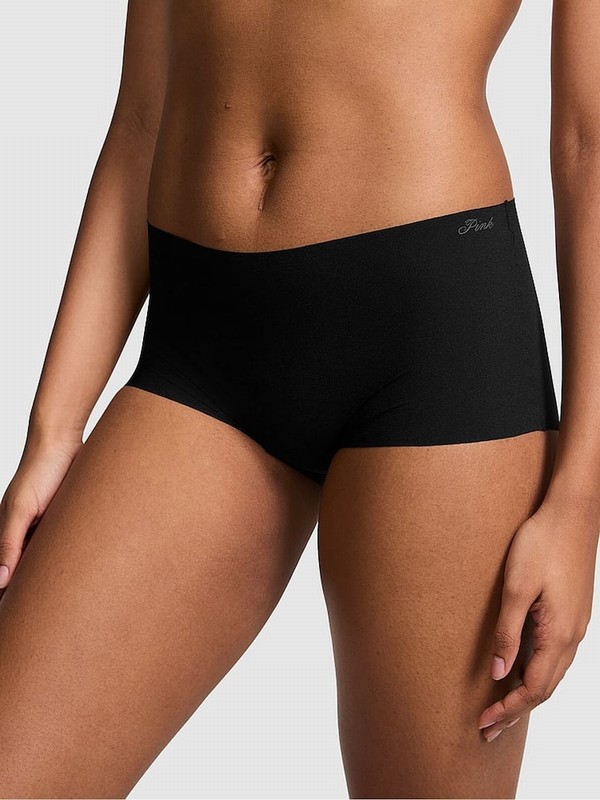 Black Victoria Secret Short No Show Underwear | XKJND6285