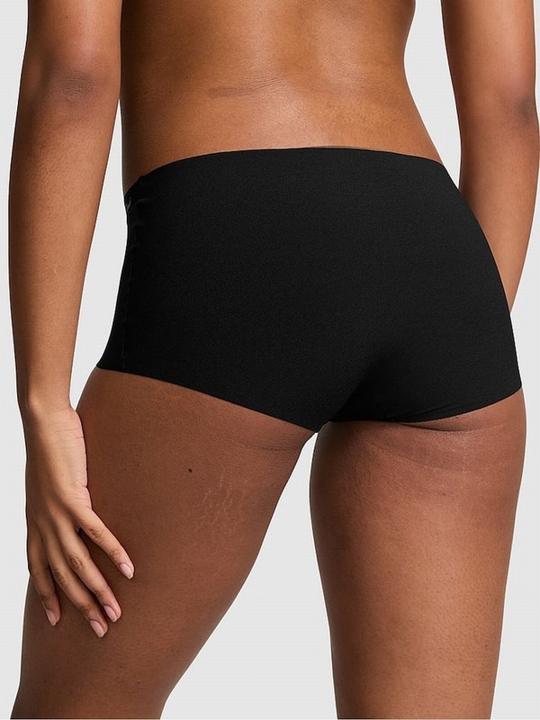Black Victoria Secret Short No Show Underwear | XKJND6285