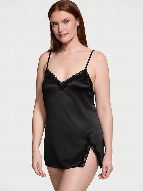 Black Victoria Secret Slip Lingerie | KTOEM7420
