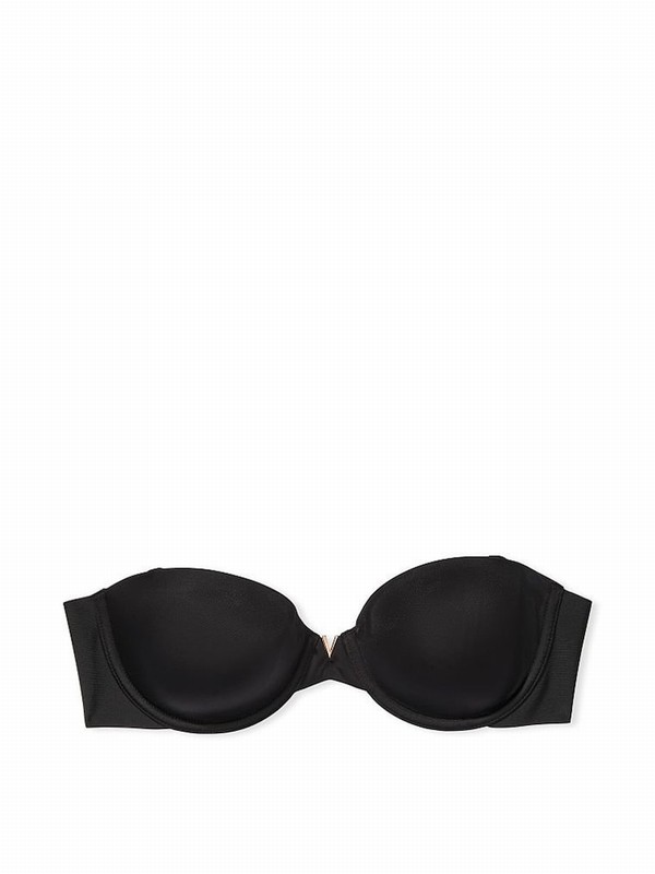 Black Victoria Secret Smooth Lightly Lined Multiway Strapless Bras | SPXLA5978