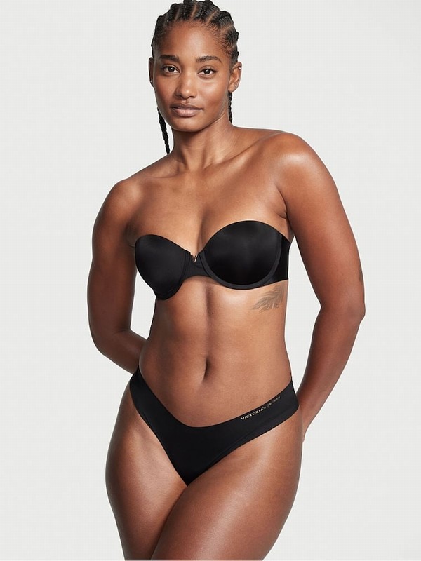 Black Victoria Secret Smooth Multiway Strapless Bras | WLJDN8710