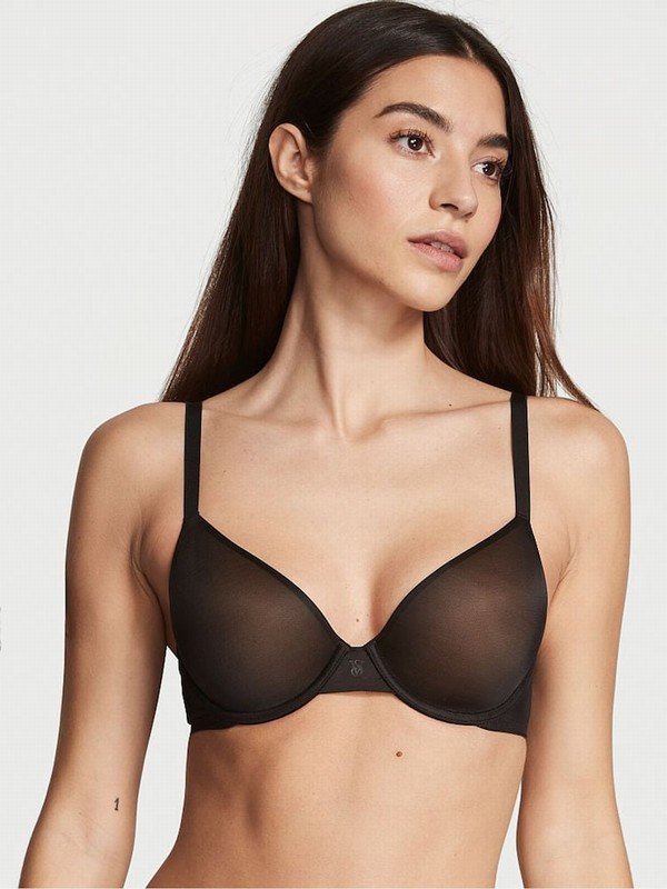 Black Victoria Secret Smooth Push Up Bras | CPZYO6890