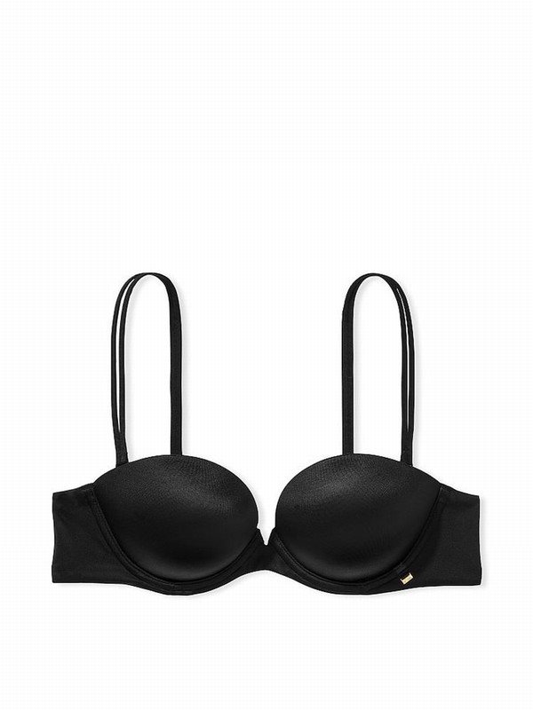 Black Victoria Secret Smooth Strapless Multiway Bras | SZNFI2485