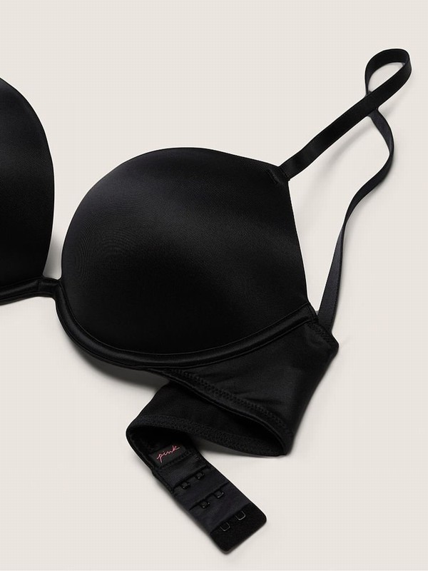 Black Victoria Secret Smooth Super Push Up Bras | BSRCU8694