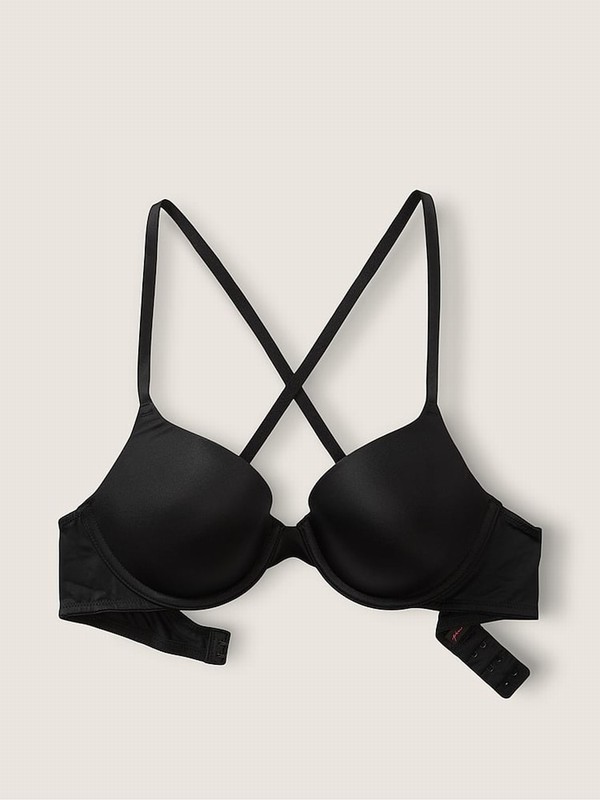 Black Victoria Secret Smooth T Shirt Bras | NOHKB0714