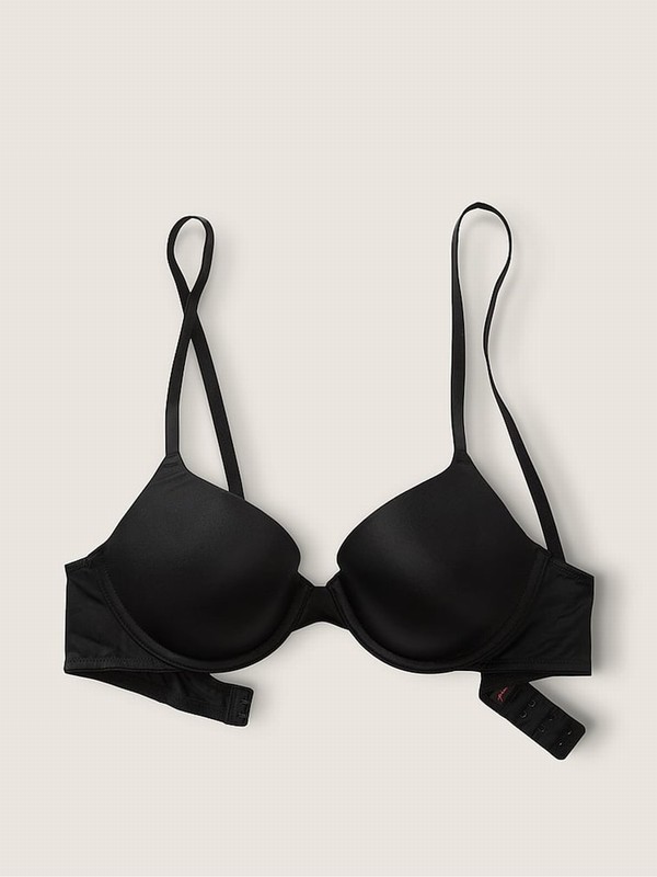 Black Victoria Secret Smooth T Shirt Bras | NOHKB0714